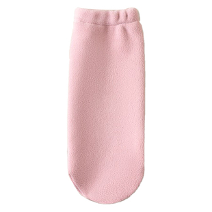 晚上睡觉穿的袜子长筒冬天保暖摇粒绒睡眠冬季地板袜套秋冬款男女