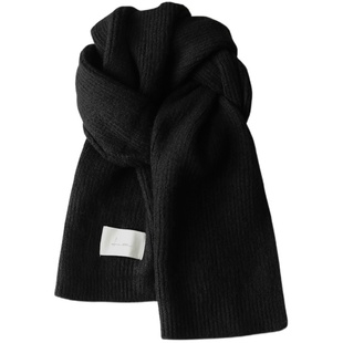 2024新品针织围巾男女款学生情侣加厚毛线围脖韩版ins风毛线披肩