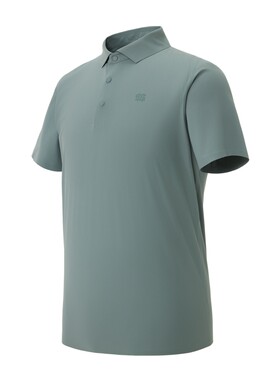 KOLON SPORT可隆户外休闲短袖接触凉感防晒UPF40+男无缝压胶POLO