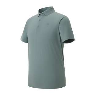 KOLON SPORT可隆户外休闲短袖接触凉感防晒UPF40+男无缝压胶POLO