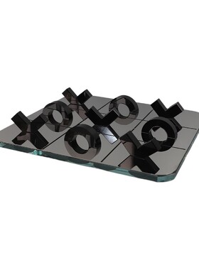 现代简约水晶镜面XO九宫格棋盘