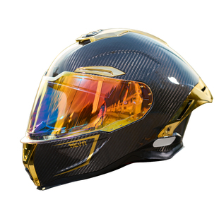 纽维碳纤维摩托车头盔男女3c认证超轻四季通用机车帅气高颜值全盔