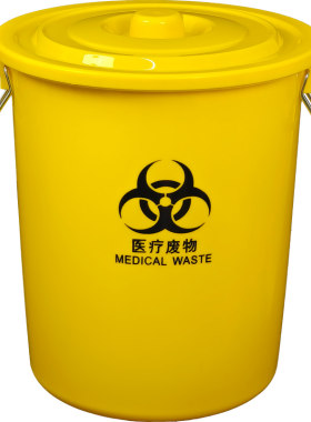 有盖圆形医疗垃圾桶新料加厚