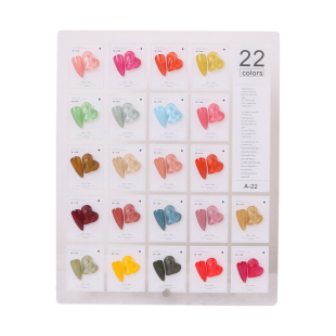 日式展示板美甲色板甲油胶款式打样板展示架亚克力色卡指甲片摆台