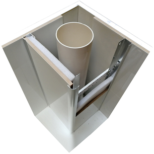 包下水管材料铝合金隐形包管瓷砖支架卫生间阳台厨房立管装饰神器