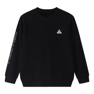 匹克童装男童卫衣2026秋冬新款大童圆领百搭上衣运动长袖加绒衣服