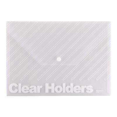 按扣式加厚文件袋三木PP效率王