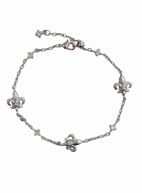 oyo中古拉丝鸢尾花叠戴手链女