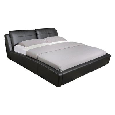 主卧黑色轻奢风双人床