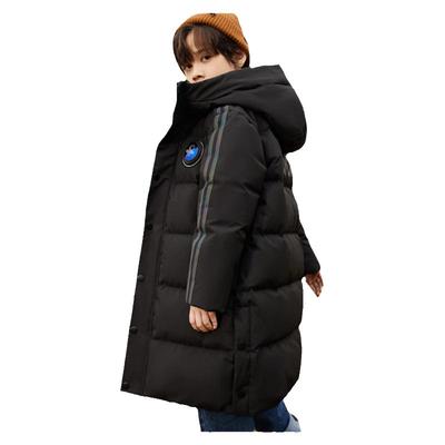 鸭鸭羽绒服中长款加厚男童