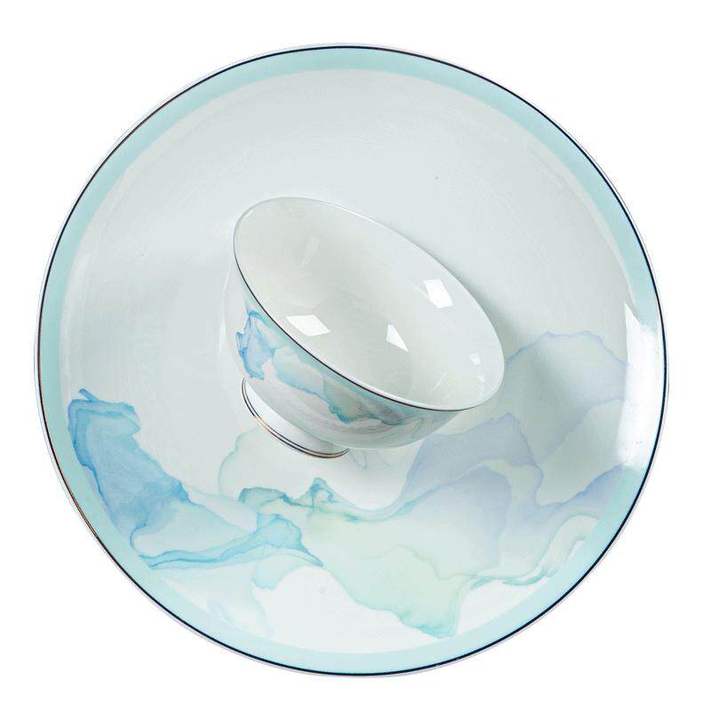 乔迁骨瓷餐具碗碟套装组合家用