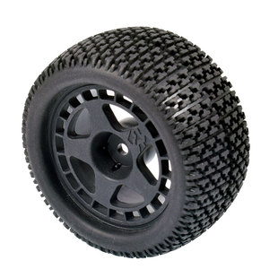 1:16大脚车胎75mm大脚轮胎94186小丁碎石胎皮尼龙轮毂16208加宽胎