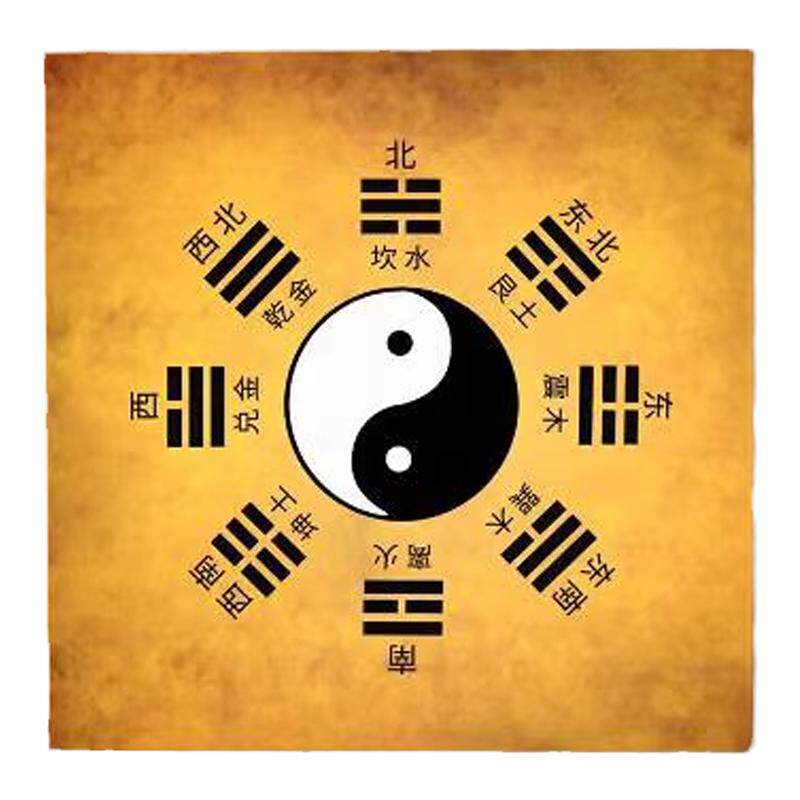 太极图周易易经知识防晒墙贴