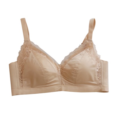 轻奢缎面无钢圈内衣聚拢显瘦文胸