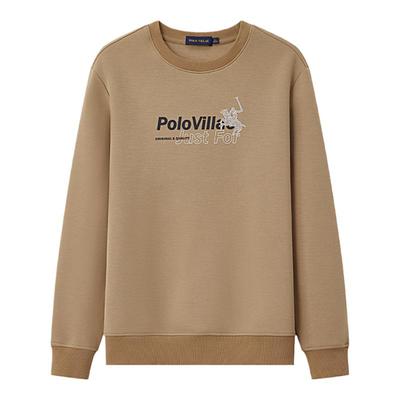 【简约】男士2024秋潮流圆领长袖男装休闲运动卫衣外套男