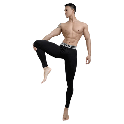 uawo加绒运动透气健身弹力打底裤