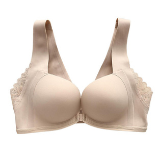 前开扣内衣前排扣打开中间系扣前扣文胸 前面扣宽肩带背心式胸罩