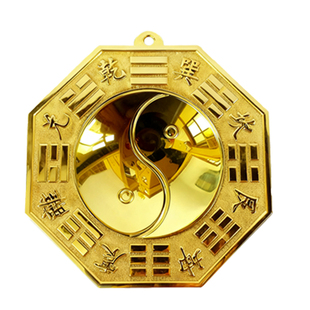 八卦镜家用门口阳台纯铜怎么挂凸镜凹镜太极镜凸面八卦镜铜镜