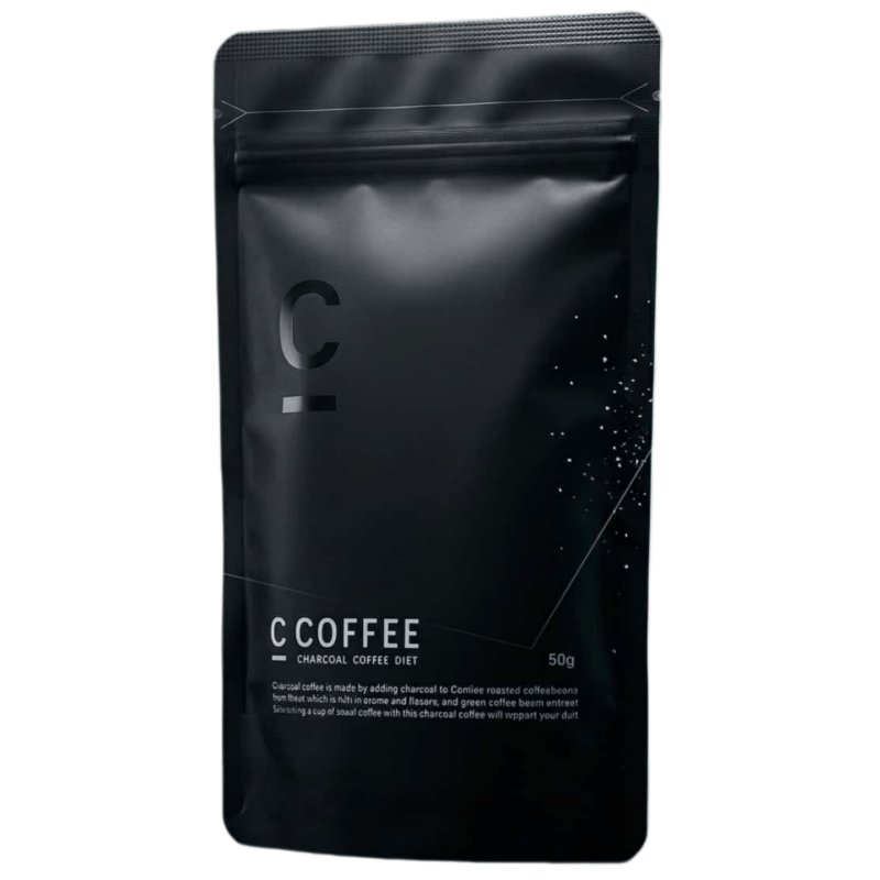 代购C COFFEE日本配方炭黑咖啡巴西进口豆 代餐饱腹轻体黑咖啡MCT