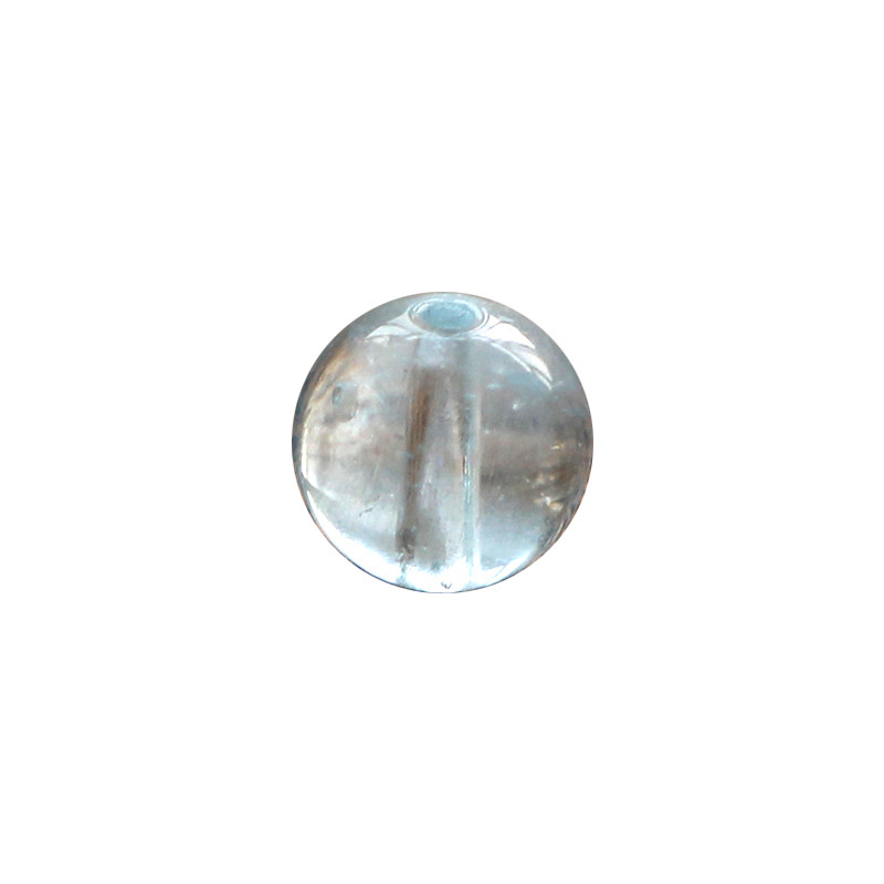 DIY饰品配件冰种天然海蓝宝手串散珠圆珠深蓝润体水晶半成品手链