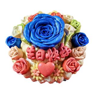 母亲节送女神妈妈婆婆女友礼物玫瑰花馒头生日蛋糕花馍花饽饽礼盒