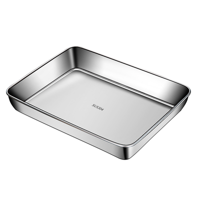 多用途316L不锈钢长方形方盘托盘