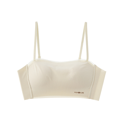 无钢圈细肩带小胸聚拢防走光文胸