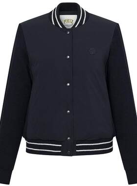 Hazzys哈吉斯短款夹克女秋冬潮流时尚舒适通勤棒球服休闲舒适外套