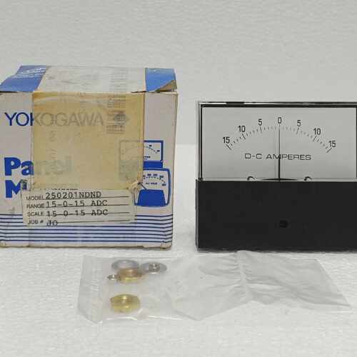 YOKOGAWA 250201NDND 15-0-15 ADC AMMETER DC PANEL METER NEW S