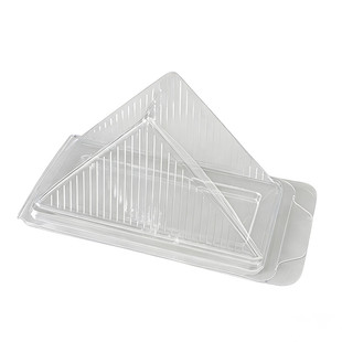 加厚一次性三明治盒子塑料三角形蛋糕盒西点盒透明包装盒大小号