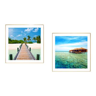 沙发餐厅装饰画地中海风格