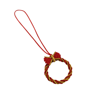 可爱吊坠铃铛手机挂绳女款手指扣环圈手机链挂件钥匙扣防丢挂饰新