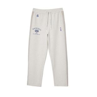 绫致杰克琼斯NBA联名款男秋冬尼克斯队松紧裤子宽松运动卫裤