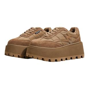 厚底8cm板鞋女款2025秋冬新款松糕厚底老爹鞋休闲运动增高女鞋子