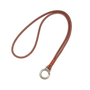 皮绳钥匙扣防丢挂脖绳简约真皮手工腕带汽车钥匙圈定制挂件锁匙扣