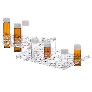 实验室有机玻璃样品瓶架2/3/5/10/20/30/40/50/60ml色谱样品瓶安捷伦取样瓶架进样瓶西林瓶架子多孔支持定制