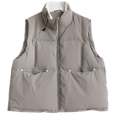 韩系简约立领外穿羽绒马甲