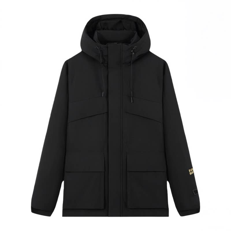 雪中飞黑曜石鹅绒羽绒服