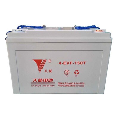 天能8V150A铅酸免维护正品巡逻车