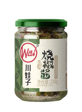 川娃子烧椒酱炭烧烧椒酱辣椒酱虎皮香菇牛肉茄子烧椒酱下饭酱即食