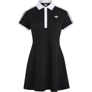 adidas阿迪达斯三叶草女子修身网球运动连衣裙 加打底裤LG4962