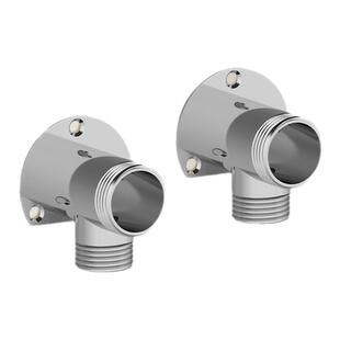 Haier/海尔淋浴花洒混水阀龙头明装底座加厚连体转换头器固定墙座