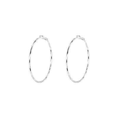 925纯银大圈圈耳环女款