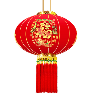 灯笼新款2026年过年大红感光灯笼挂大门口一对中国风装饰马年春节