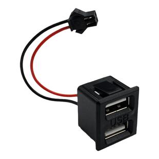 USB接口母座 A母充电插口改装灯座内置电源插座 usb双母座转sm头