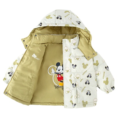 迪士尼儿童双面穿羽绒服加厚款