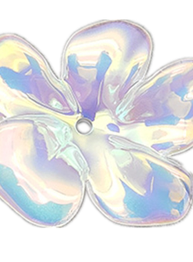 ABS高档幻彩花瓣花朵头饰胸花
