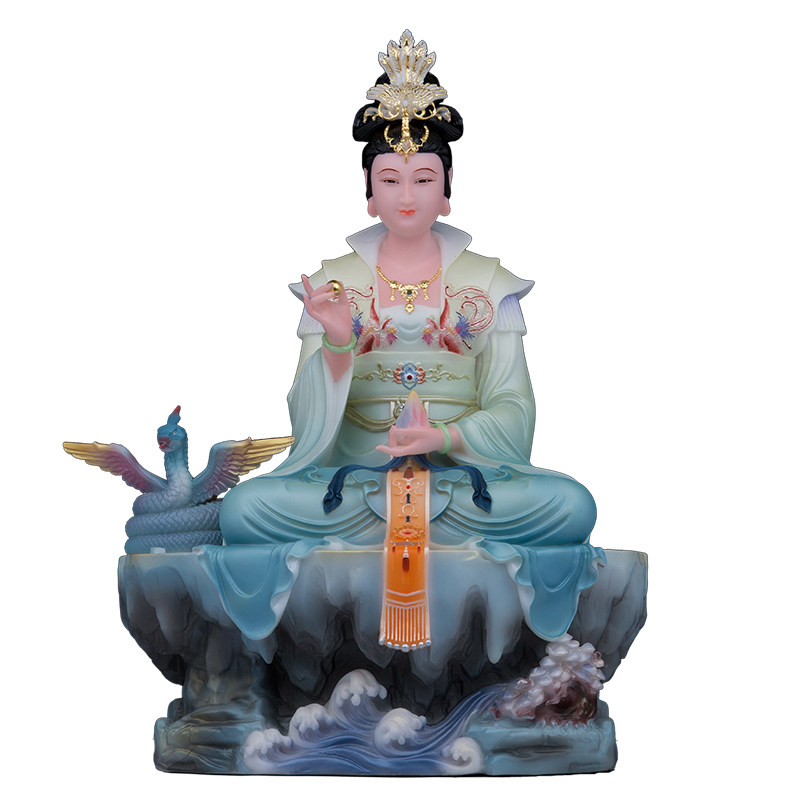 石材保平安中式客厅女娲娘娘神像