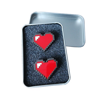 心形情侣七夕礼品别针全新现货