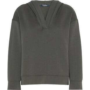 MaxMara 2026早秋新品女装棉质混纺连帽V领卫衣9926036106